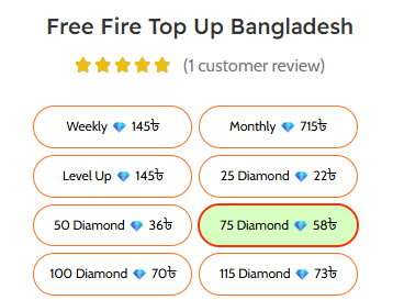 Free Fire Diamond Top Up
